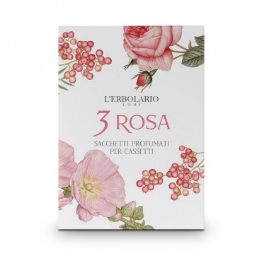 L'erbolario 3 Rosa Perfumed Sachet For Drawers