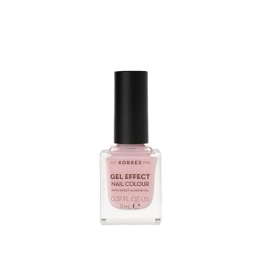 Korres 05 Candy Pink Gel Effect Nail Colour With Sweet Almond Oil 11ml