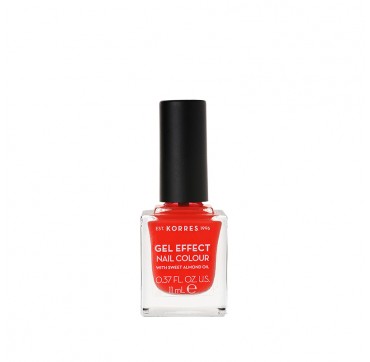 Korres 45 Coral Gel Effect Nail Colour With Sweet Almond Oil 11ml