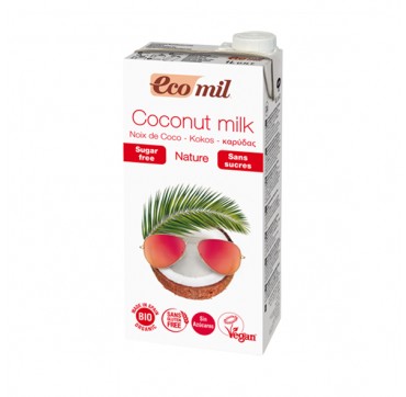 Ecomil Bio Coconut Milk Sugar Free Γάλα Καρύδας 1lt