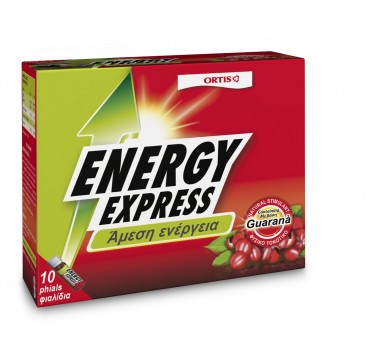 ORTIS ENERGY EXPRESS GUARANA ΣΥΜΠΛΗΡΩΜΑ ΔΙΑΤΡΟΦΗΣ ΓΙΑ ΤΟΝΩΣΗ 10X15ML 