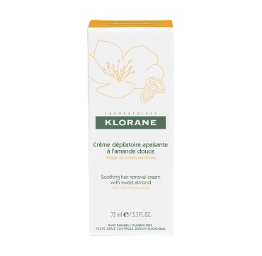 Klorane Soothing Hair Removal Cream With Sweet Almond Αποτριχωτική Κρέμα Για Ευαίσθητες Περιοχές 75ml