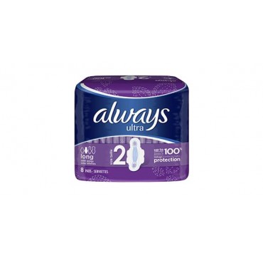 ALWAYS ULTRA LONG ΜΕ ΦΤΕΡΑ 8τεμ. ALWAYS ULTRA LONG ΣΕΡΒΙΕΤΕΣ ΜΕ ΦΤΕΡΑ 8ΤΜΧ