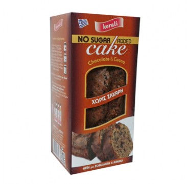 Kallisti No Sugar Added Cake Chocolate & Cocoa Κέικ Με Σοκολάτα & Κακάο Χωρίς Ζάχαρη 250g