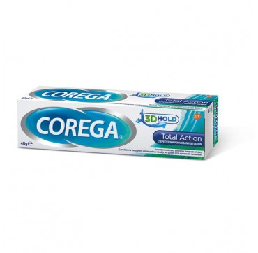COREGA 3D HOLD TOTAL ACTION ΣΤΕΡΕΩΤΙΚΗ ΚΡΕΜΑ ΟΔΟΝΤΟΣΤΟΙΧΙΩΝ 40g Corega 3D Hold Total Action 40gr