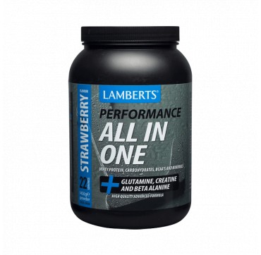 LAMBERTS PERFORMANCE ALL-IN-ONE STRAWBERRY FLAVOUR 1.5KGG LAMBERTS PERFORMANCE ALL-IN-ONE STRAWBERRY FLAVOUR ΦΟΡΜΟΥΛΑ ΠΡΩΤΕΪΝΗΣ ΜΕ ΓΕΥΣΗ ΦΡΑΟΥΛΑ 1450g
