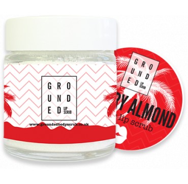 GROUNDED LIP SCRUB 30g GROUNDED EDIBLE LIP SCRUB CHERRY ALMOND 30g