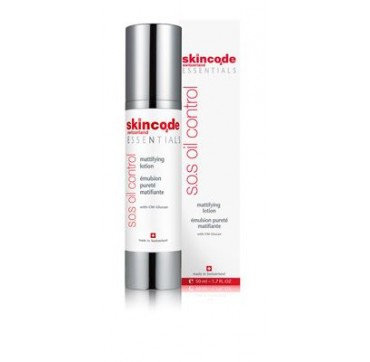 SKINCODE ESSENTIALS S.O.S OIL CONTROL MATTIFYING LOTION 50ml SKINCODE ESSENTIALS S.O.S OIL CONTROL MATTIFYING LOTION 50ml