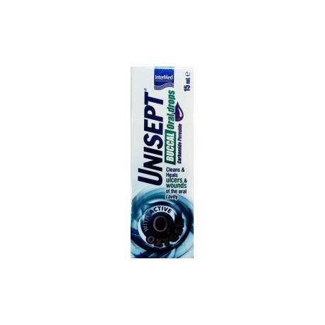 INTERMED UNISEPT BUCCAL ORAL DROPS ΣΤΟΜΑΤΙΚΕΣ ΣΤΑΓΟΝΕΣ 15ML