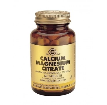 SOLGAR CALCIUM MAGNESIUM CITRATE 50tabs SOLGAR CALCIUM MAGNESIUM CITRATE 50tabs