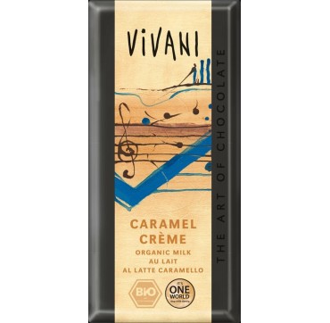 VIVANI ΣΟΚΟΛΑΤΑ ΓΑΛΑΚΤΟΣ ΜΕ ΓΕΜΙΣΗ ΚΑΡΑΜΕΛΑ 100g VIVANI ΣΟΚΟΛΑΤΑ ΓΑΛΑΚΤΟΣ ΜΕ ΓΕΜΙΣΗ ΚΑΡΑΜΕΛΑ 100g