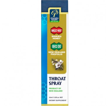 MANUKA HEALTH SPRAY ΓΙΑ ΤΟΝ ΛΑΙΜΟ 30ml MANUKA HEALTH SPRAY ΓΙΑ ΤΟΝ ΛΑΙΜΟ 30ml