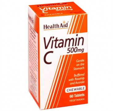 HEALTHAID VITAMIN-C 500mg 100 ΜΑΣΩΜΕΝΕΣ ΤΑΜΠΛΕΤΕΣ
