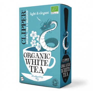 CLIPPER ORGANIC WHITE TEA ΒΙΟΛΟΓΙΚΟ ΛΕΥΚΟ ΤΣΑΪ 45G/26BAGS CLIPPER ORGANIC WHITE TEA ΒΙΟΛΟΓΙΚΟ ΛΕΥΚΟ ΤΣΑΪ 45G/26BAGS