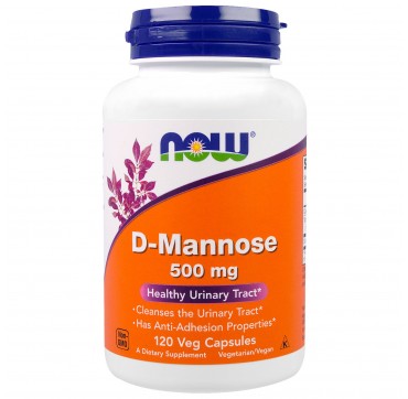 NOW D-MANNOSE 500mg 120 veg. caps. NOW D-MANNOSE 500mg 120 veg. caps.