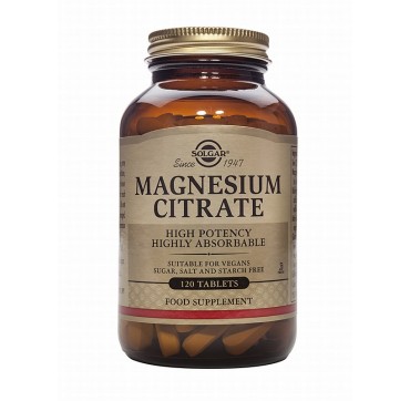 SOLGAR MAGNESIUM CITRATE 200mg 60tabs SOLGAR MAGNESIUM CITRATE 200mg 120tabs