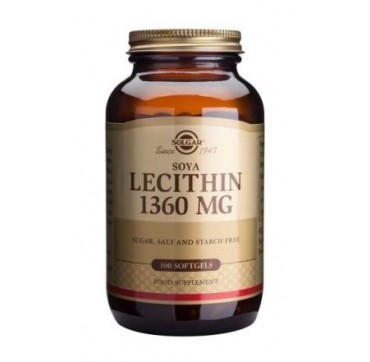 SOLGAR LECITHIN 1360mg 100softgels SOLGAR LECITHIN 1360mg 100softgels