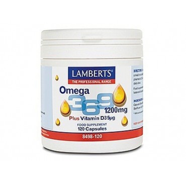 LAMBERTS OMEGA 3-6-9 1200mg +D3 5mg 120caps LAMBERTS OMEGA 3-6-9 1200mg +D3 5mg 120caps