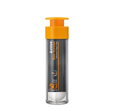 FREZYDERM ACTIVE SUN SCREEN FACE FLUID SPF 50+ ΑΝΤΗΛΙΑΚΟ ΠΡΟΣΩΠΟΥ ΥΨΗΛΗΣ ΠΡΟΣΤΑΣΙΑΣ50ML FREZYDERM ACTIVE SUN SCREEN FACE FLUID SPF 50+ ΑΝΤΗΛΙΑΚΟ ΠΡΟΣΩΠΟΥ ΥΨΗΛΗΣ ΠΡΟΣΤΑΣΙΑΣ 50ML