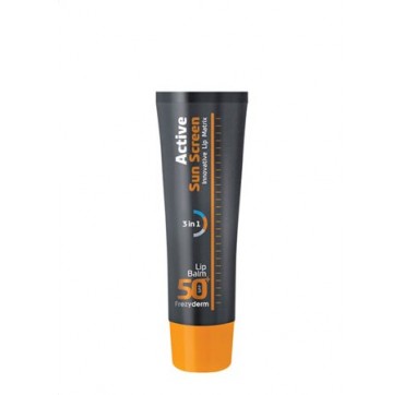 FREZYDERM ACTIVE SUN SCREEN LIP BALM SPF 50+ ΕΝΕΡΓΗ ΑΝΤΗΛΙΑΚΗ ΠΡΟΣΤΑΣΙΑ ΓΙΑ ΤΑ ΧΕΙΛΗ 15ML