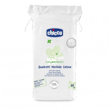 Chicco Μαντηλάκια Από Μαλακό Βάμβακι 60 Τεμ.
