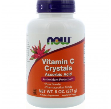 NOW VITAMIN C CRYSTALS ASCORBIC ACID 227G