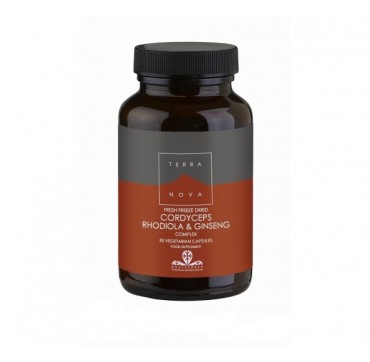 Terranova Cordyceps Rhodiola & Ginseng Complex 50 Caps